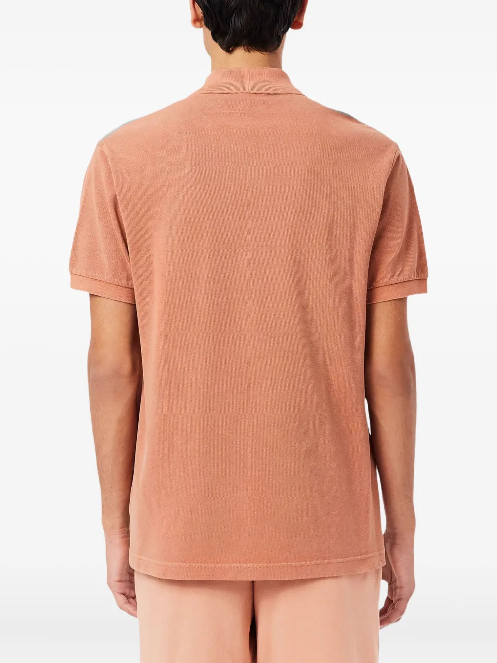 Lacoste Poloshirt met geborduurd logo Oranje