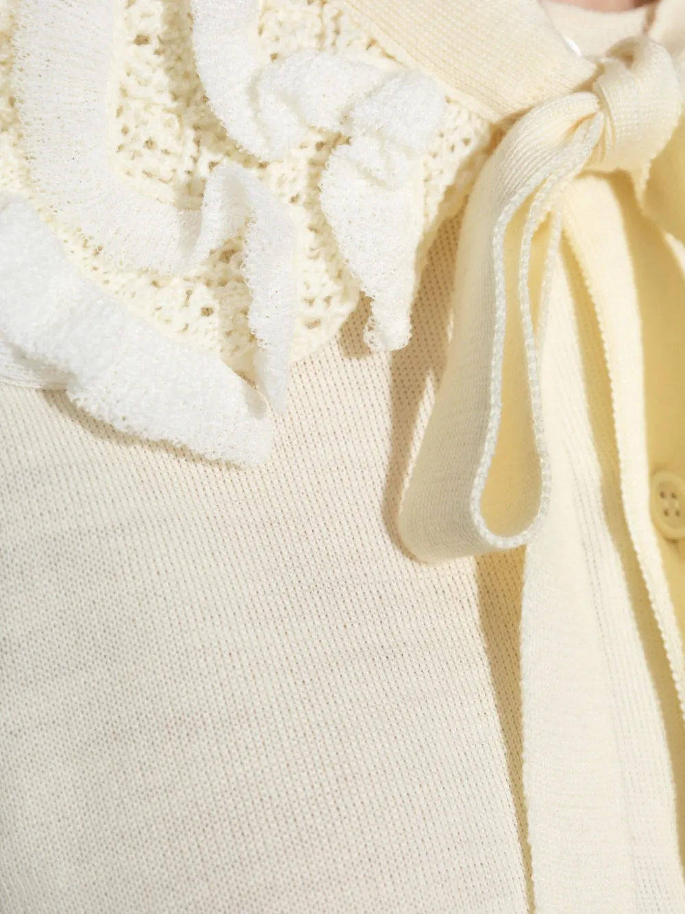 Comme Des Garçons Comme Des Garçons Wollen vest Beige