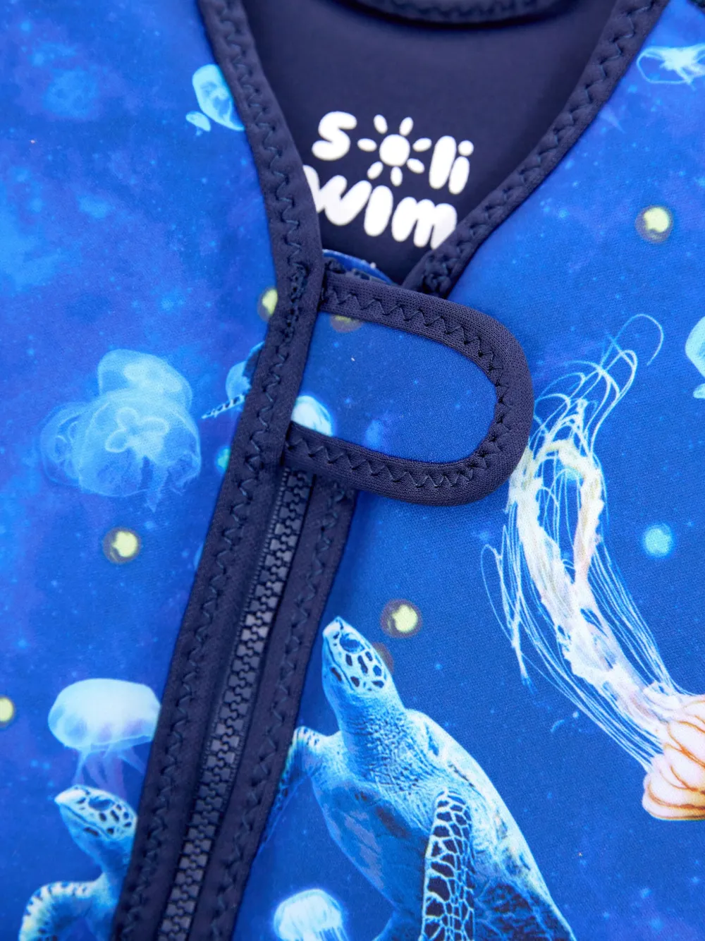 SOLISWIM KIDS Bodywarmer met grafische print Blauw