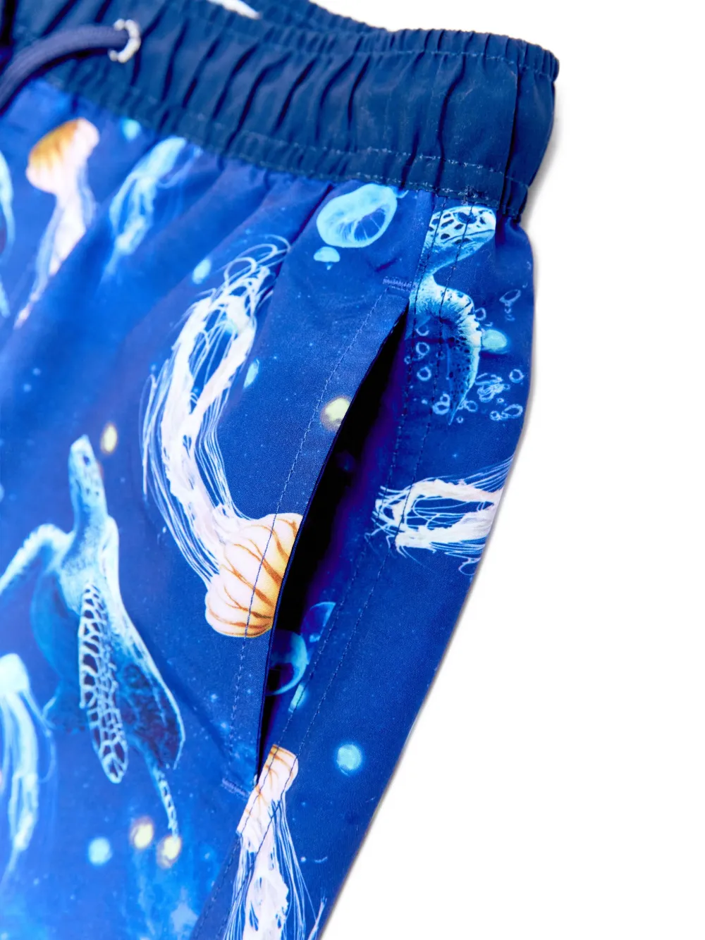 SOLISWIM KIDS Zwembroek met schildpadprint Blauw