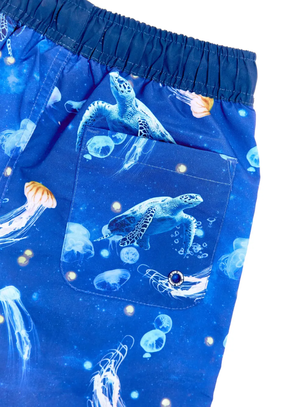 SOLISWIM KIDS Zwembroek met schildpadprint Blauw