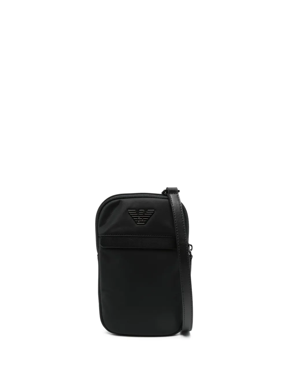 Emporio Armani Telefoontas met logoplakkaat Zwart