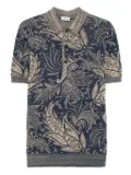 ETRO paisley-jacquard polo shirt - Blue