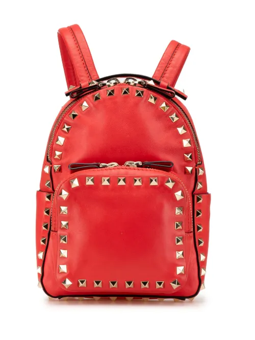 Mini sac à dos en cuir de veau à ornements Rockstud (2010-2024) - Valentino Garavani Pre-Owned - Modalova