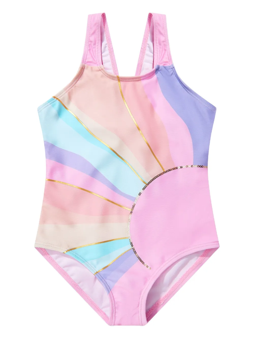SOLISWIM KIDS Badeanzug mit Farbverlauf - Rosa