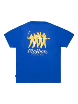 Tシャツ・カットソー Malbon Golf Basic Performance Cara T-shirt BLUE MAN M5221PTS Malbon Matisse T-Shirt