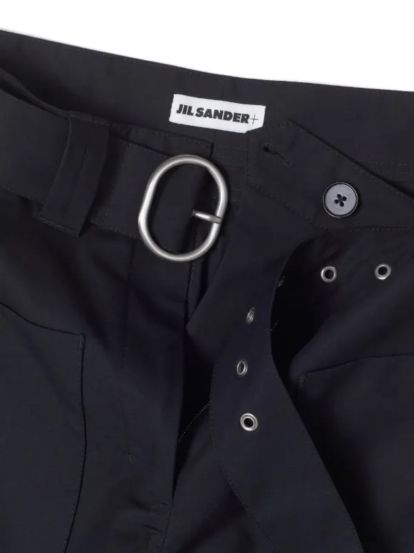 Jil Sander ベルテッド パンツ | ブラック | FARFETCH JP