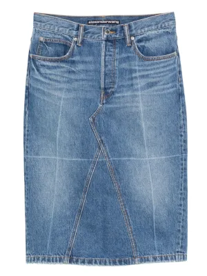 Alexander Wang ローライズ デニムスカート | ブルー | FARFETCH JP