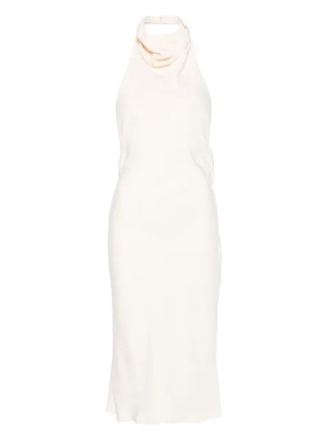 TOM FORD halterneck sleeveless midi dress