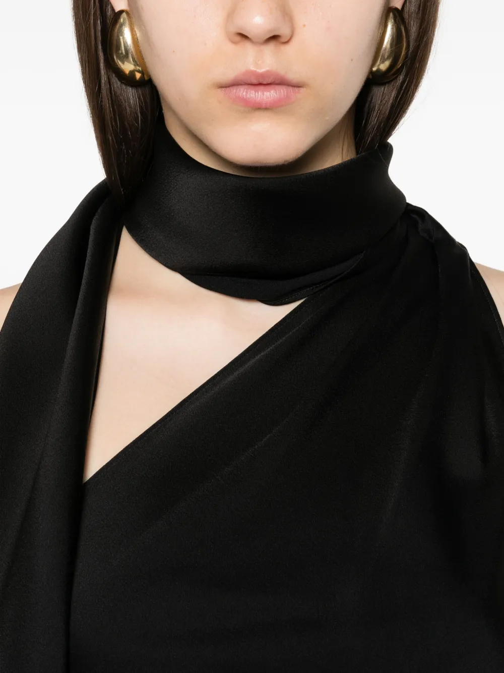 TOM FORD Asymmetrische top Zwart