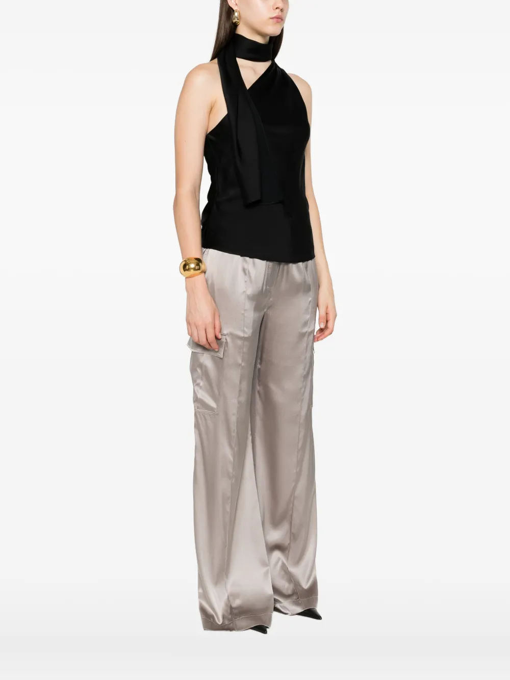 TOM FORD Asymmetrische top Zwart