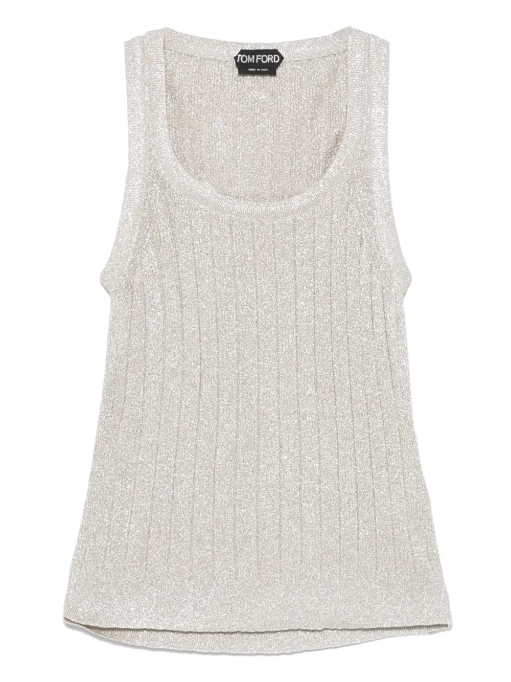 Tom Ford Lurex Ribbed Tank Top
