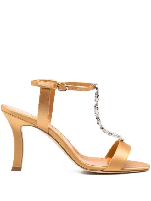 Manolo Blahnik sandalias de piel con tacón de 90 mm