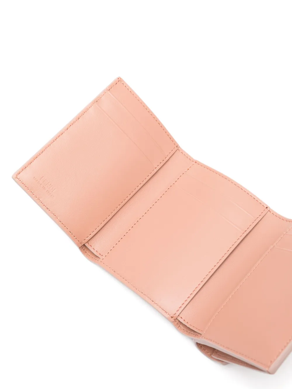 Fendi Medium Ff Diamonds Tri-fold Wallet In Pink
