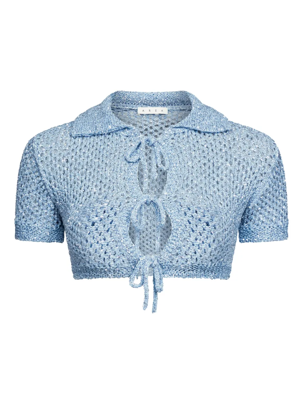 AREA Vest met pailletten Blauw