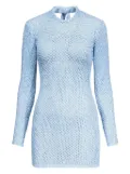 AREA crochet mini dress - Blue