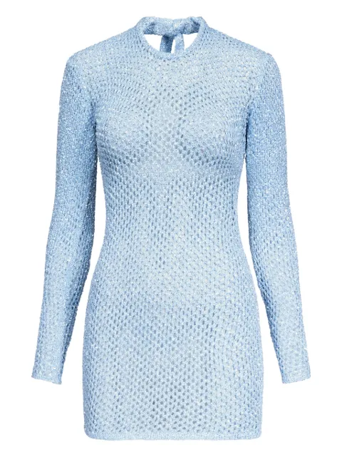 AREA vestido corto de crochet