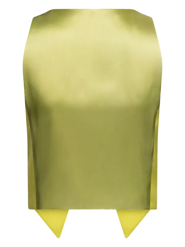 AREA crystal-embellished Top | Green | FARFETCH