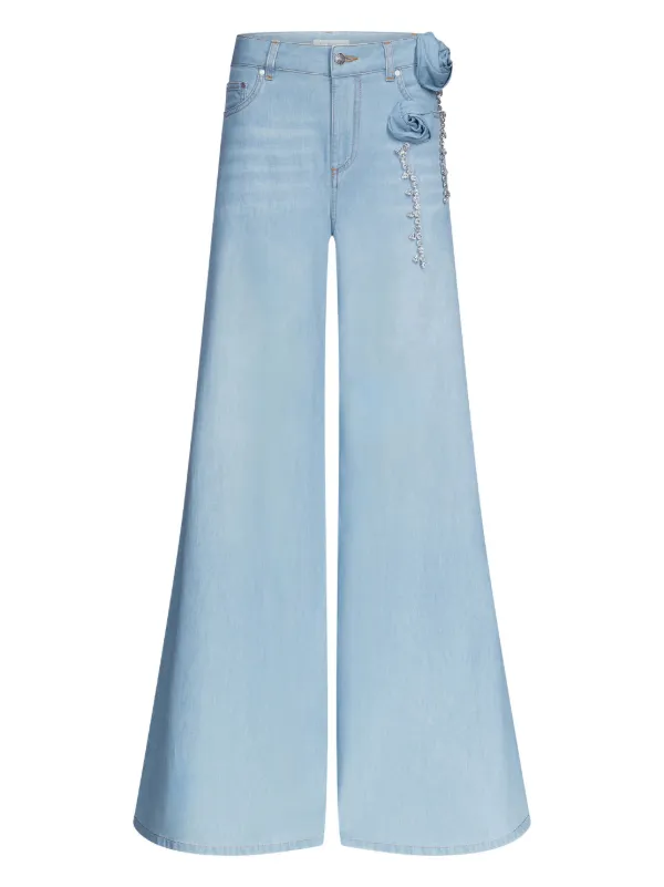 Area Wide-leg Jeans in Blue