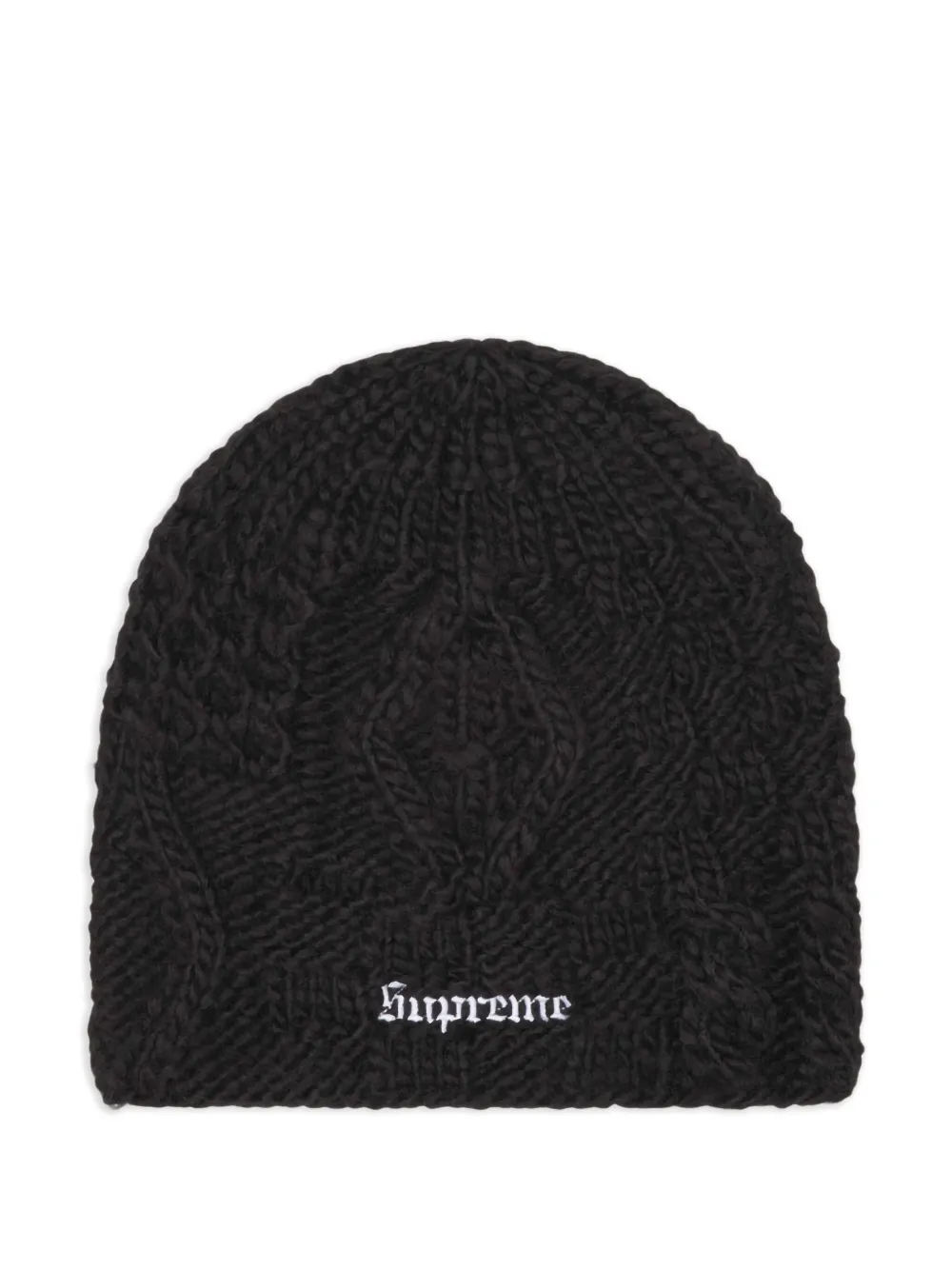 Supreme block knit "SS 25 - Black" beanie | Black | Image 1