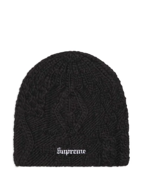 Supreme block knit "SS 25 - Black" beanie