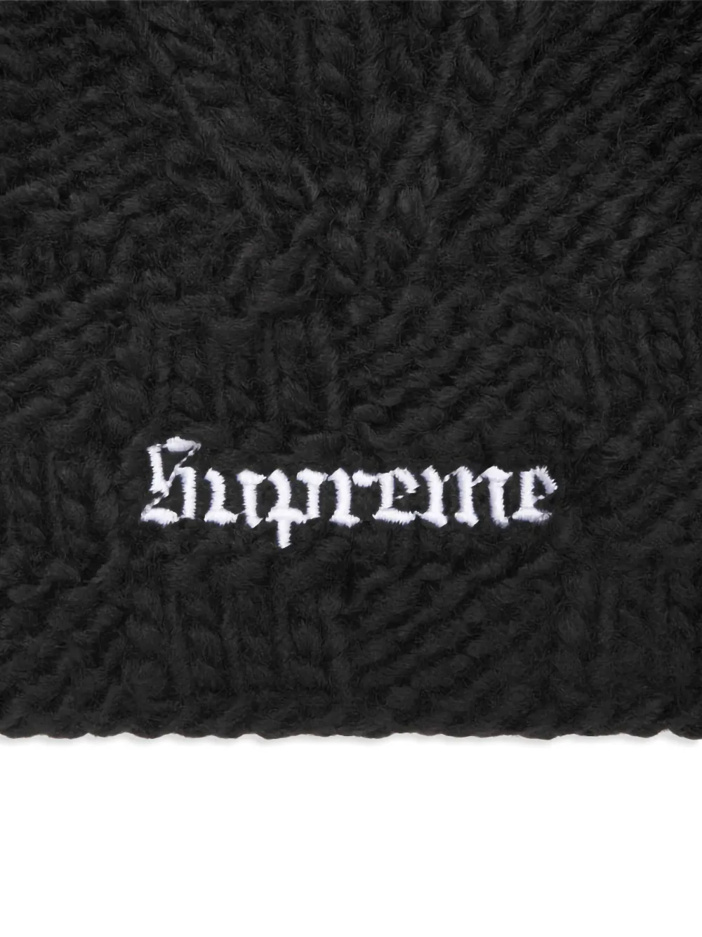 Supreme SS 25 - Black gebreide muts - Zwart