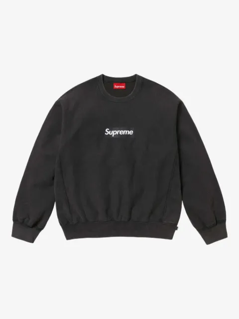Supreme washed box logo "SS 25 - Black" sweatshirt