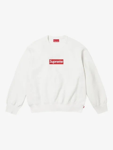 Supreme washed box logo "SS 25 - White" sweatshirt