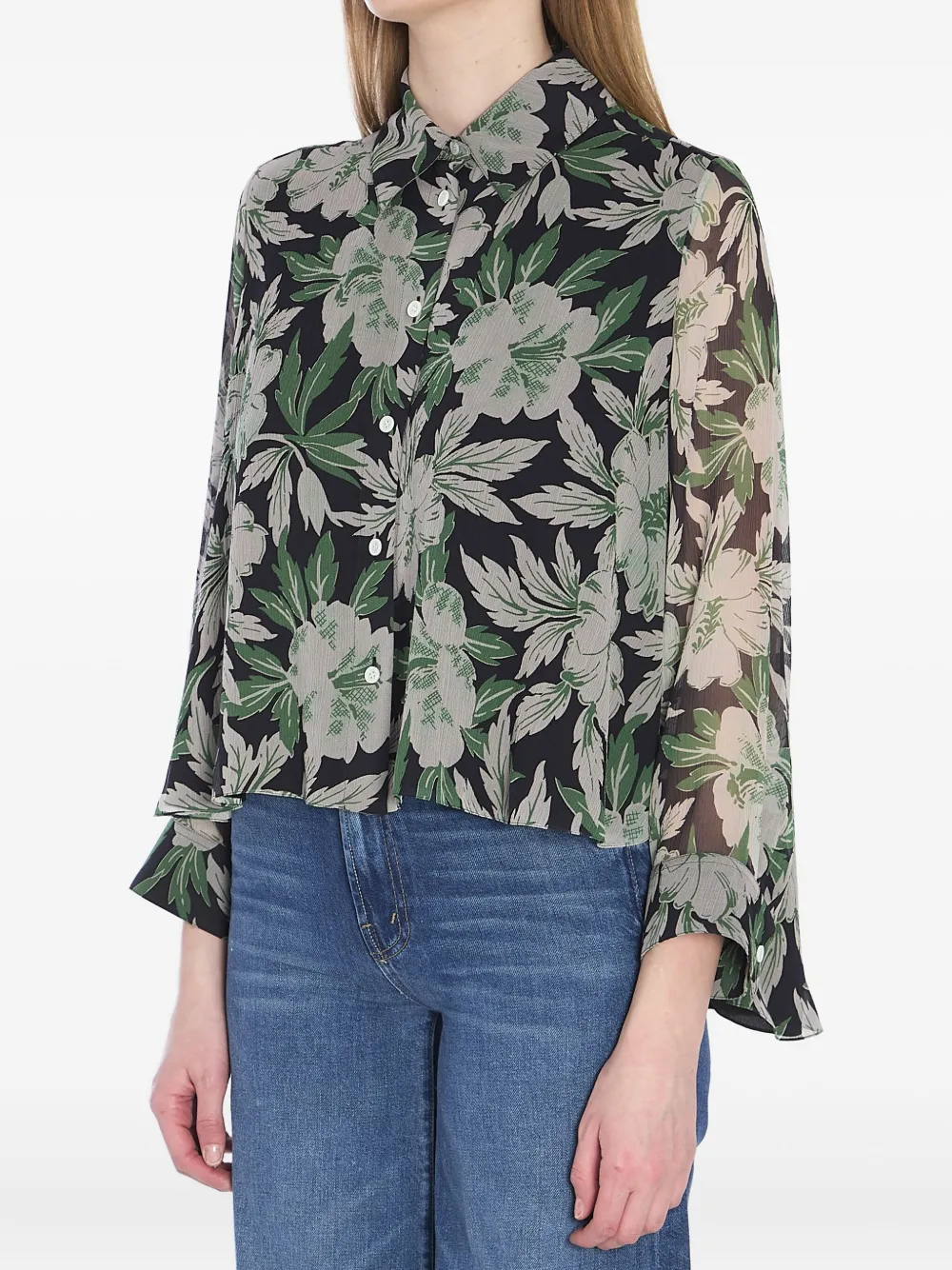 LOEWE Zijden blouse Groen