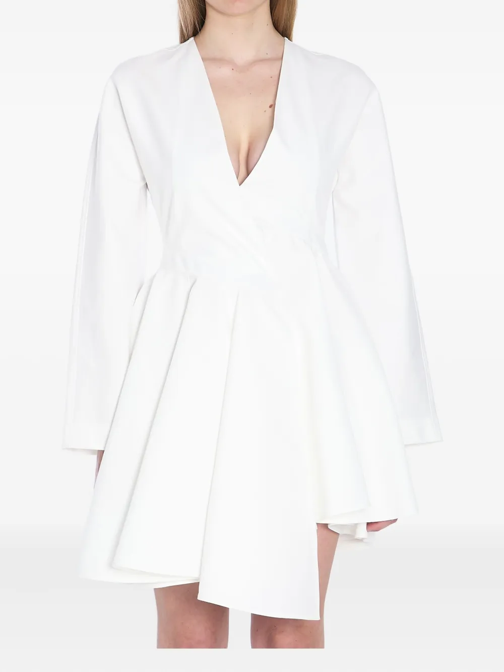Alaïa فستان ميني غير متساوي الطول | أبيض | Image 1