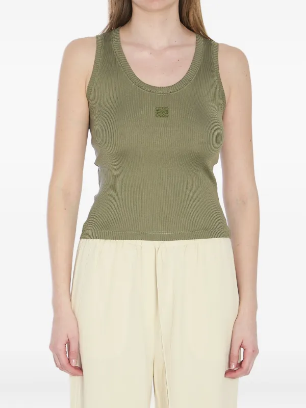 LOEWE Anagram Tank Top | Green | FARFETCH AO