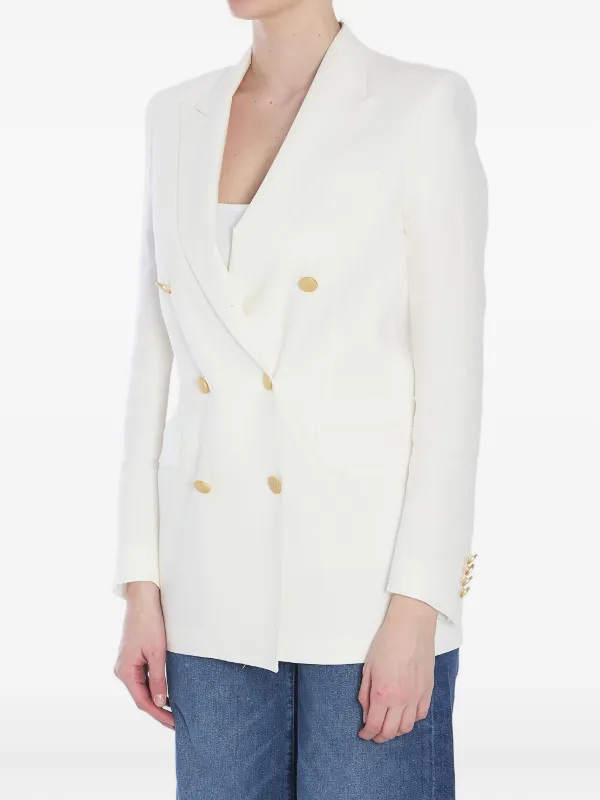 アウターその他 TAGLIATORE Woman Blazer White JALICYA10BG60002 Y1088 Tagliatore Jasmine Blazer | White | FARFETCH