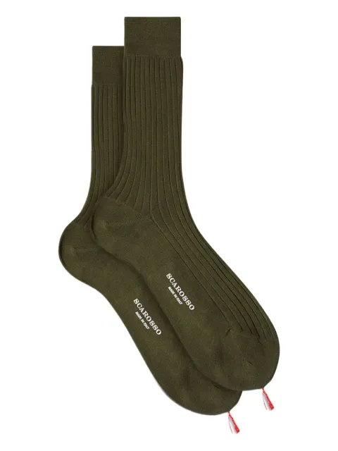 Scarosso ribbed socks