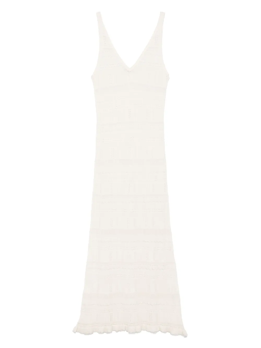 Faliero Sarti Simona midi-jurk Wit