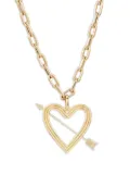 Adina Reyter 14K yellow gold Heart and Arrow diamond necklace