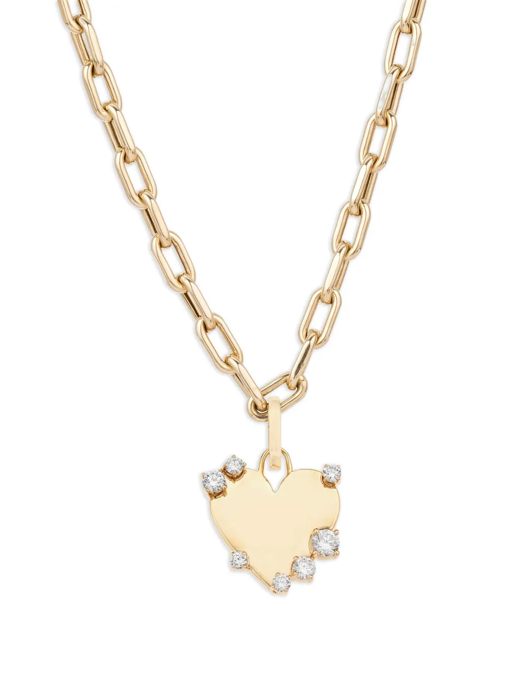 Adina Reyter x YSE Beauty Dog Tag ダイヤモンド ネックレス 14Kイエローゴールド - ゴールドトーン Adina Reyter x YSE Beauty Dog Tag ダイヤモンド ネックレス 14Kイエローゴールド - ゴールドトーン