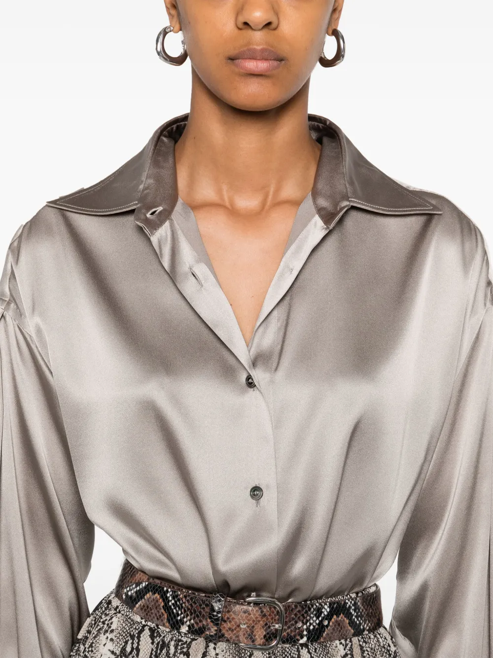 TOM FORD satin shirt Grijs