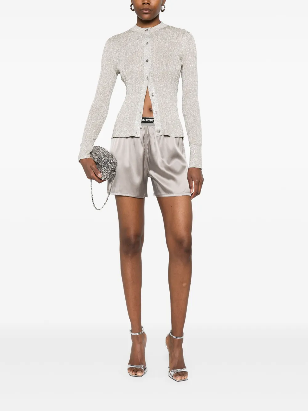 Shop Tom Ford Logo-waistband Shorts