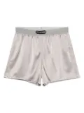 TOM FORD logo-waistband shorts - Grey