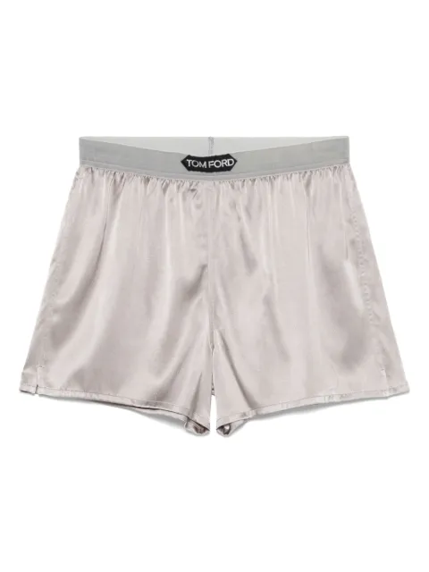 TOM FORD pantalones cortos con logo en la cinturilla