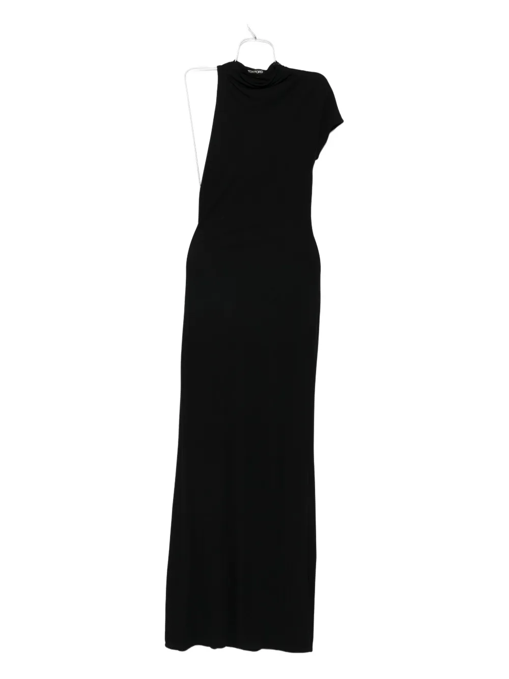 TOM FORD high-neck cut-out maxi dress Zwart