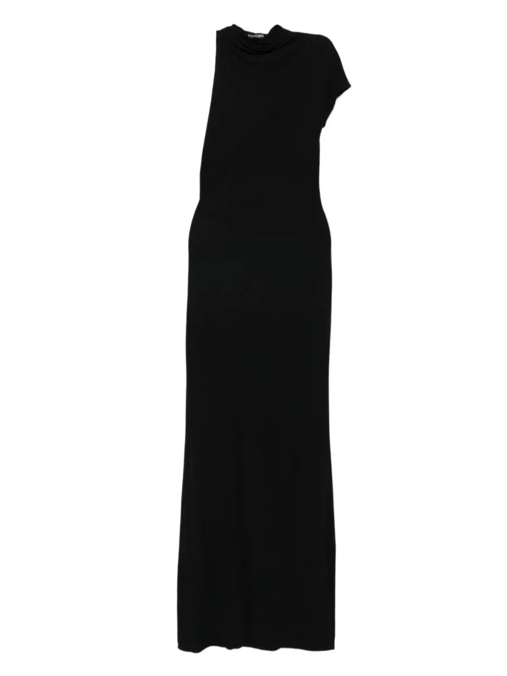 TOM FORD high-neck cut-out maxi dress - Nero