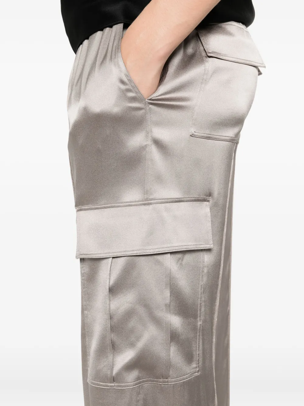 TOM FORD Broek met trekkoordtaille Zilver
