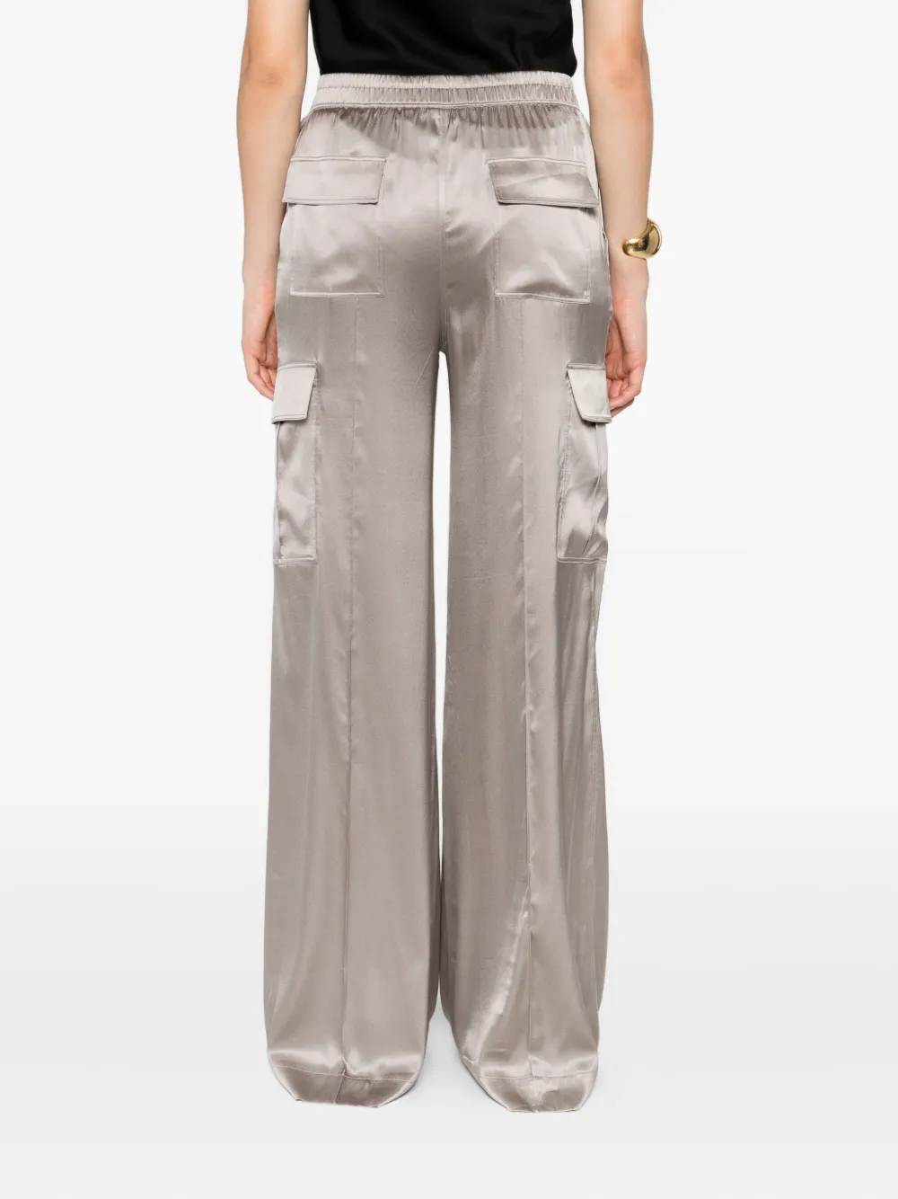 TOM FORD Broek met trekkoordtaille Zilver