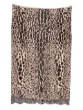 TOM FORD leopard-print lace skirt - Neutrals