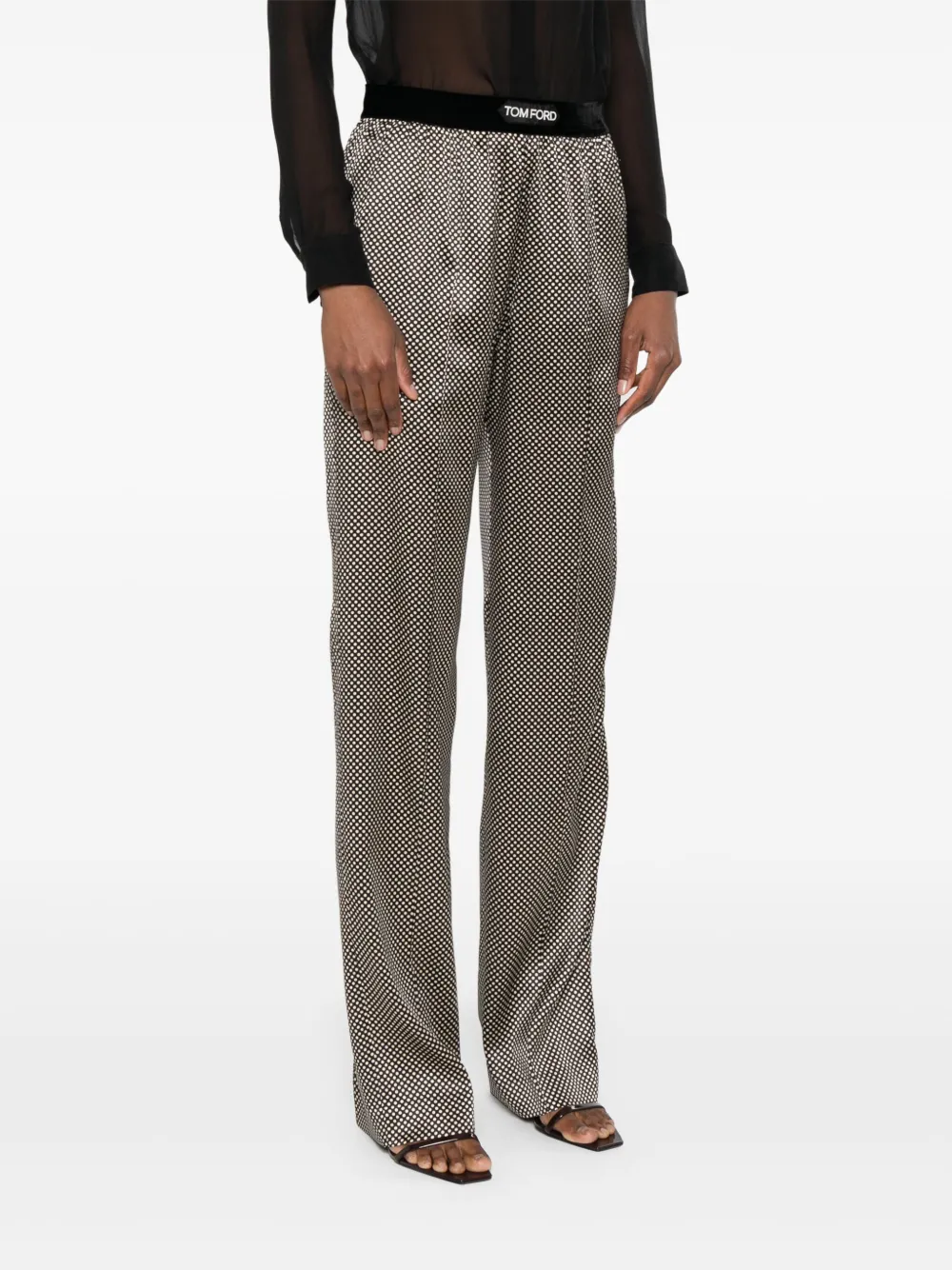 TOM FORD POLKA DOT-PRINT TROUSERS