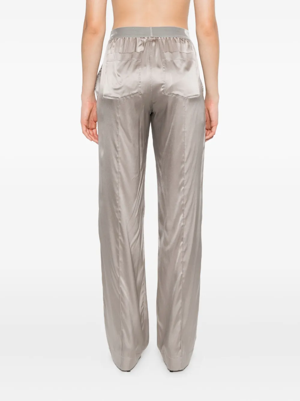 TOM FORD logo-patch trousers Grijs