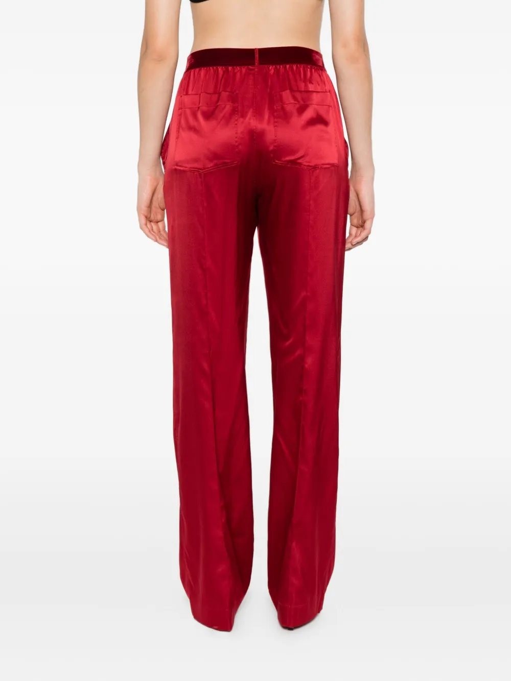 TOM FORD logo-patch trousers Rood
