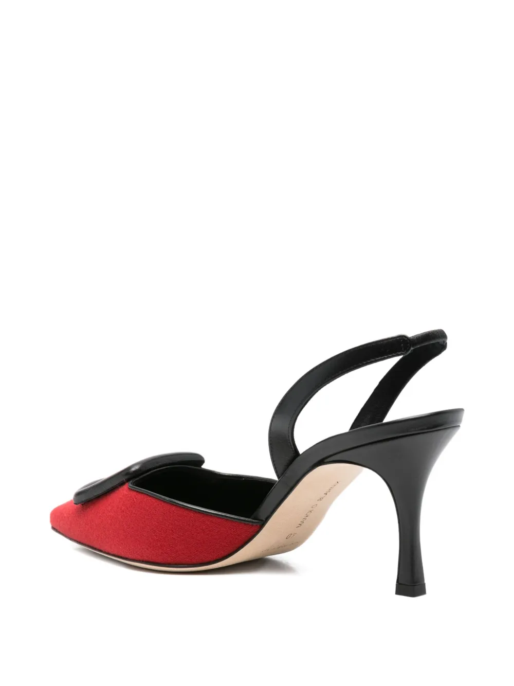 Manolo Blahnik 70mm leather heeled pumps Red