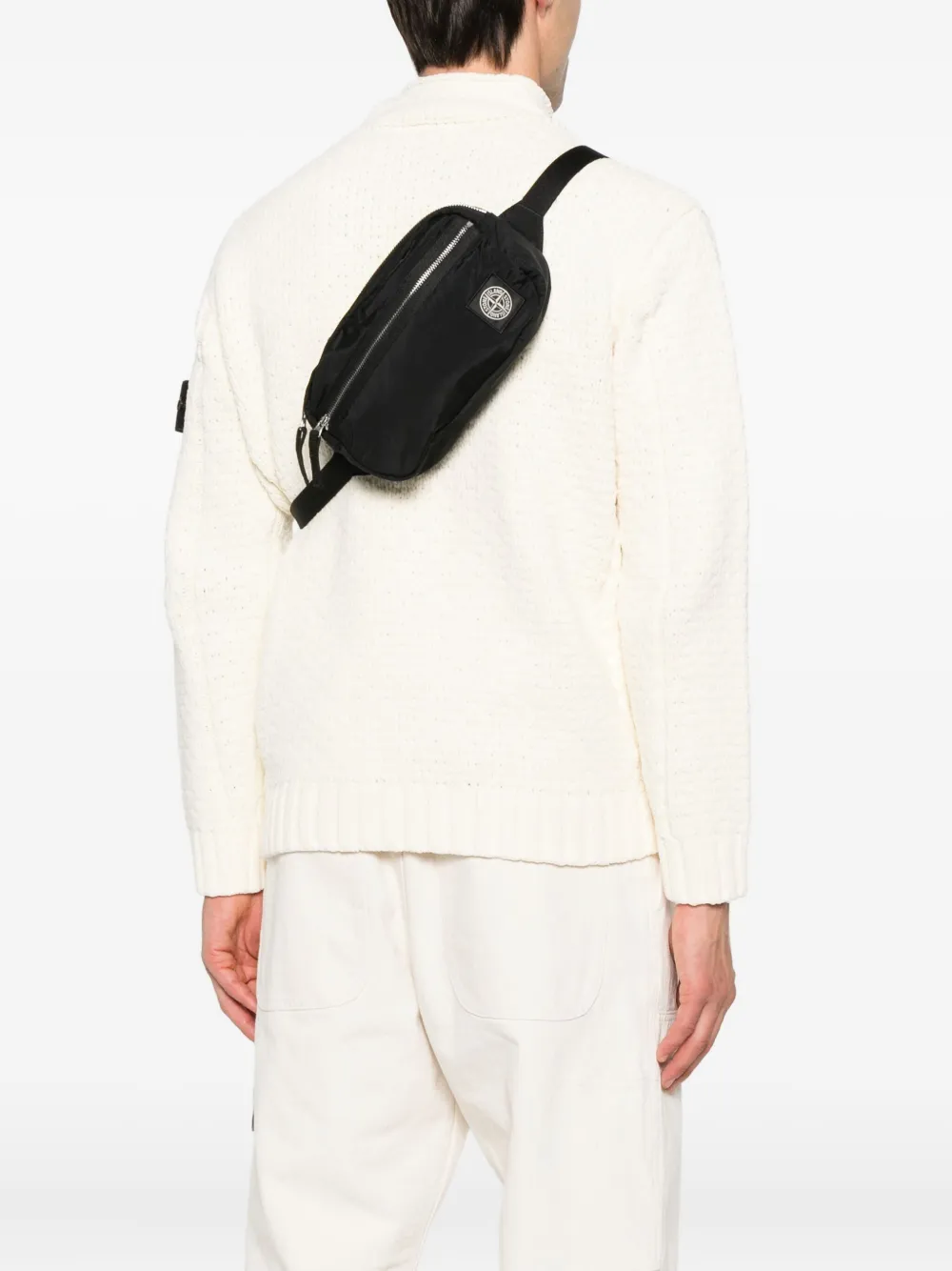 Stone Island Compass-patch belt bag Zwart